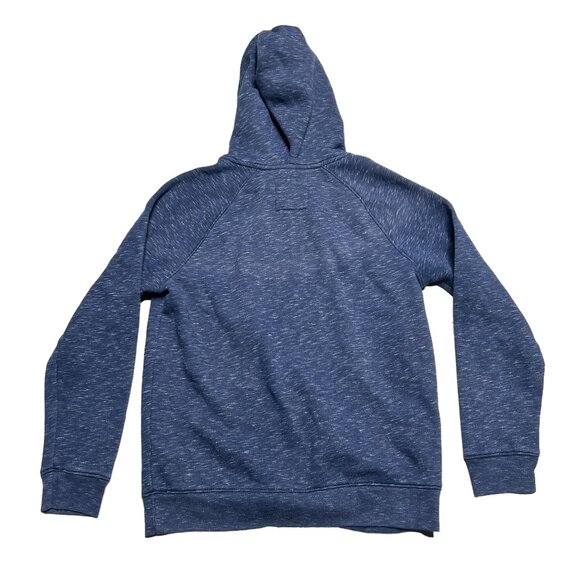 Hollister Fleece Hoodie Sweatshirt Mens Small Navy Blue Pullover Pocket Casual - Picture 3 of 8